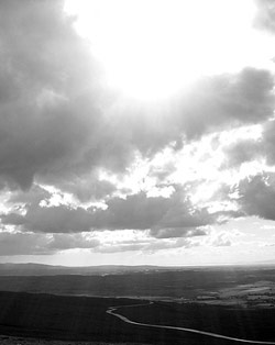 God - up there somewhere and paying close attention